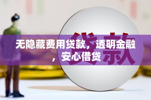蓝田无隐藏费用贷款，透明金融，安心借贷