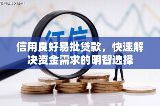 蓝田信用良好易批贷款，快速解决资金需求的明智选择