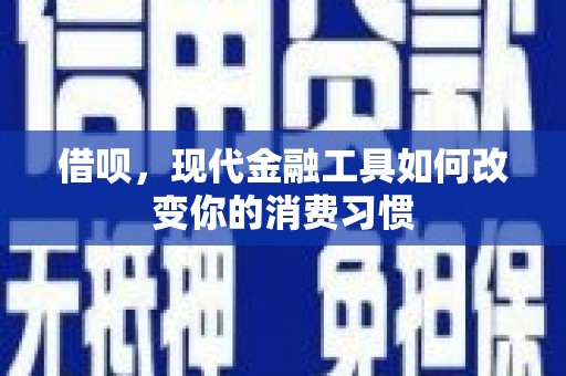 蓝田借呗，现代金融工具如何改变你的消费习惯