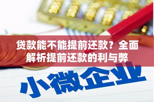 蓝田贷款能不能提前还款？全面解析提前还款的利与弊