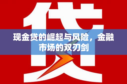 蓝田现金贷的崛起与风险，金融市场的双刃剑