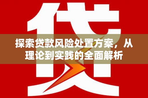 蓝田探索贷款风险处置方案，从理论到实践的全面解析
